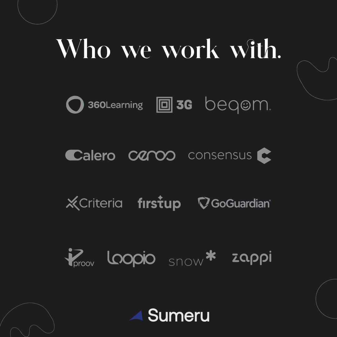 Sumeru Portfolio Logos Dark Who We Work With